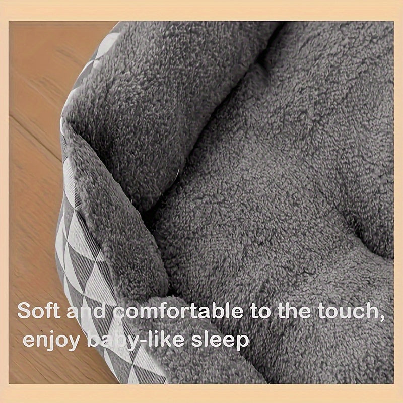 Comfortable Plush Dog Bed, Polyester Fiber Dog Bed, Winter Warm Pet Sofa, Available in 3 Sizes (M\L\XL), Suitable for Use in Small to Medium-Sized Dog Houses, Unassembled Thickened Warm Pad, Suitable for Cats And Dogs