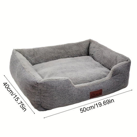 Pet Kennel Winter Warm Removable Washable Dog Mat Winter Winter Thickened Small Dog Corgi Teddy Sleeping Mat Multi-Color Options for Charming Home Decor, Perfect for Small Pets, Indoor Dog House, Pet Furniture, Dog House, Removable Dog Mat, Kennel