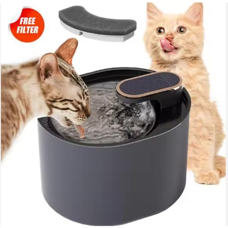 3 Liter Smart Pet Water Dispenser with 24\7 Filtration System & Ultra-Silent Pump - BPA-Free Automatic Gravity-Fed System for Dogs, Cats, Squirrels - Easy Setup, Low-Maintenance, No Batteries\Electrical Outlet, Spill-Proof Design