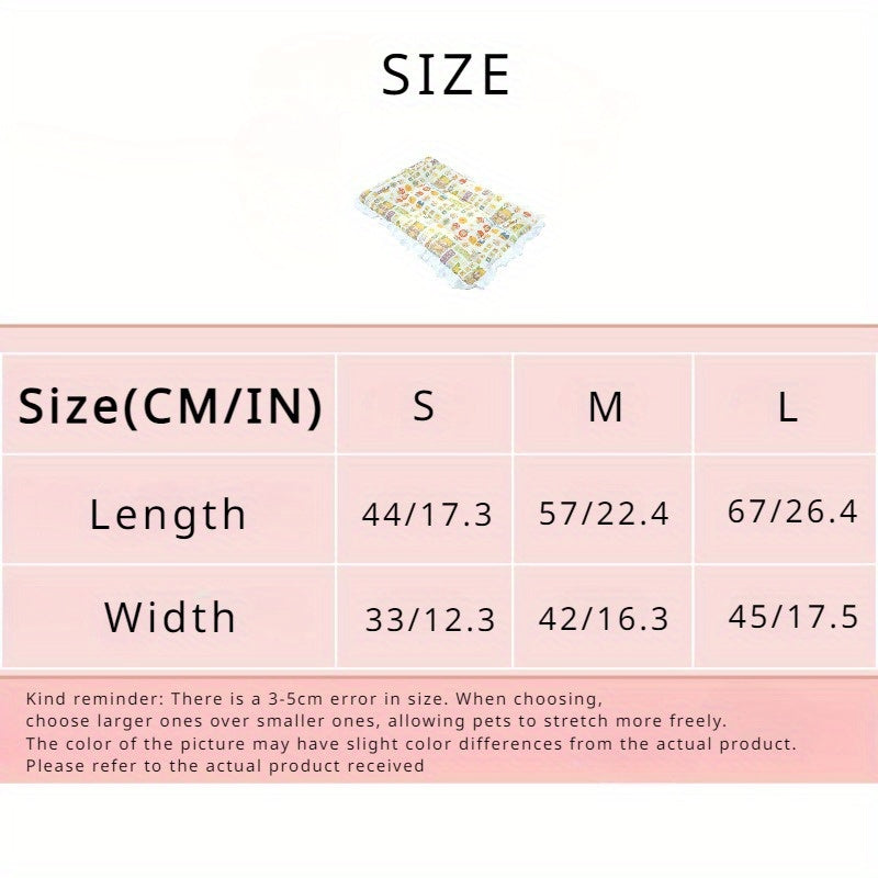 Extra Warmth Four-Season Cat Sleeping Pad with Fashionable Lace Trim - Soft Flannel Pet Bed for Indoor Cats, Cozy Warmth for All Seasons