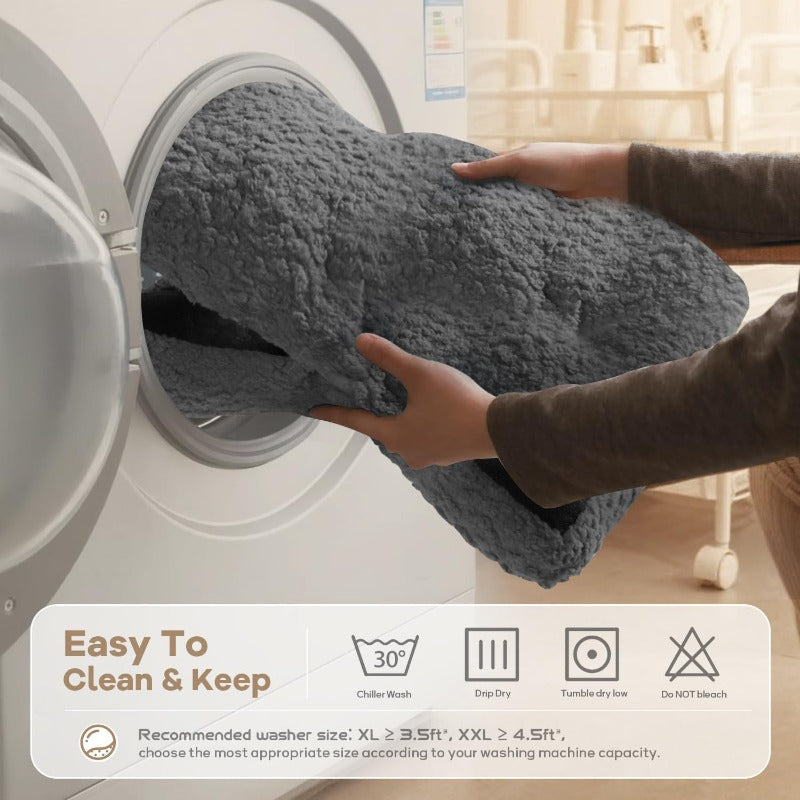 Dog Bed Comfy Dog Crate Beds Plush Pet Sleeping Mat Washable Pets Mattress AntiSlip Crate Mat Soft Kennel Pad for Extra Large Medium  Dogs Cats Breeds 41 x 27 Grey