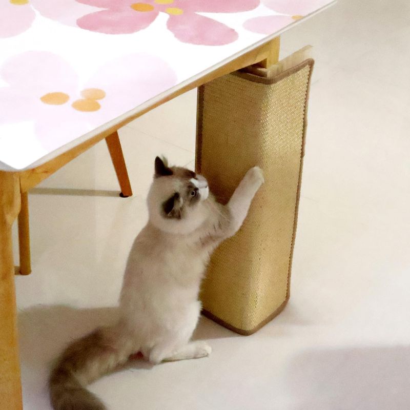 2-Pack 24. 5" Tall Sofa Couch Corner Cat Sisal Scratcher, Scratching Post, Scratch Post, Couch Protector, Replaceable Scratch Pad Mat, Furniture Protector, Pet Scratching Solution, Spacesaving Design, Compact Scratcher