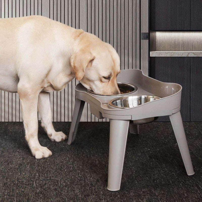 Stainless Steel Elevated Dog Bowl - Non-Slip, No Spill Design for Small, Medium & Large Dogs - Pet Supplies