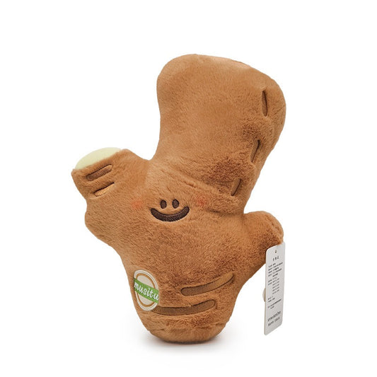 1pc plush dog toy scallion ginger garlic, interactive dog toy for boredom relief