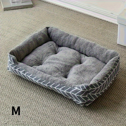 Comfortable Plush Dog Bed, Polyester Fiber Dog Bed, Winter Warm Pet Sofa, Available in 3 Sizes (M\L\XL), Suitable for Use in Small to Medium-Sized Dog Houses, Unassembled Thickened Warm Pad, Suitable for Cats And Dogs