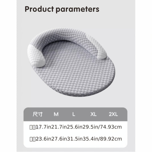 Summer Dog Bed With Cooling Pad Washable, All-Season Pet Mat For Dogs And Cats, Comfortable Sleeping Cushion