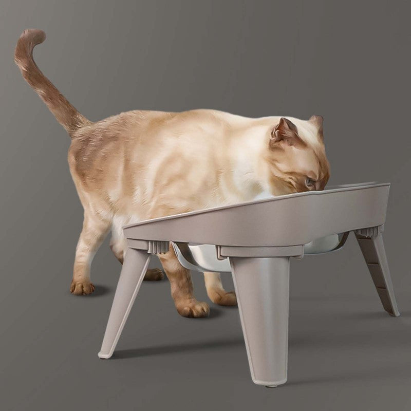 Stainless Steel Elevated Dog Bowl - Non-Slip, No Spill Design for Small, Medium & Large Dogs - Pet Supplies