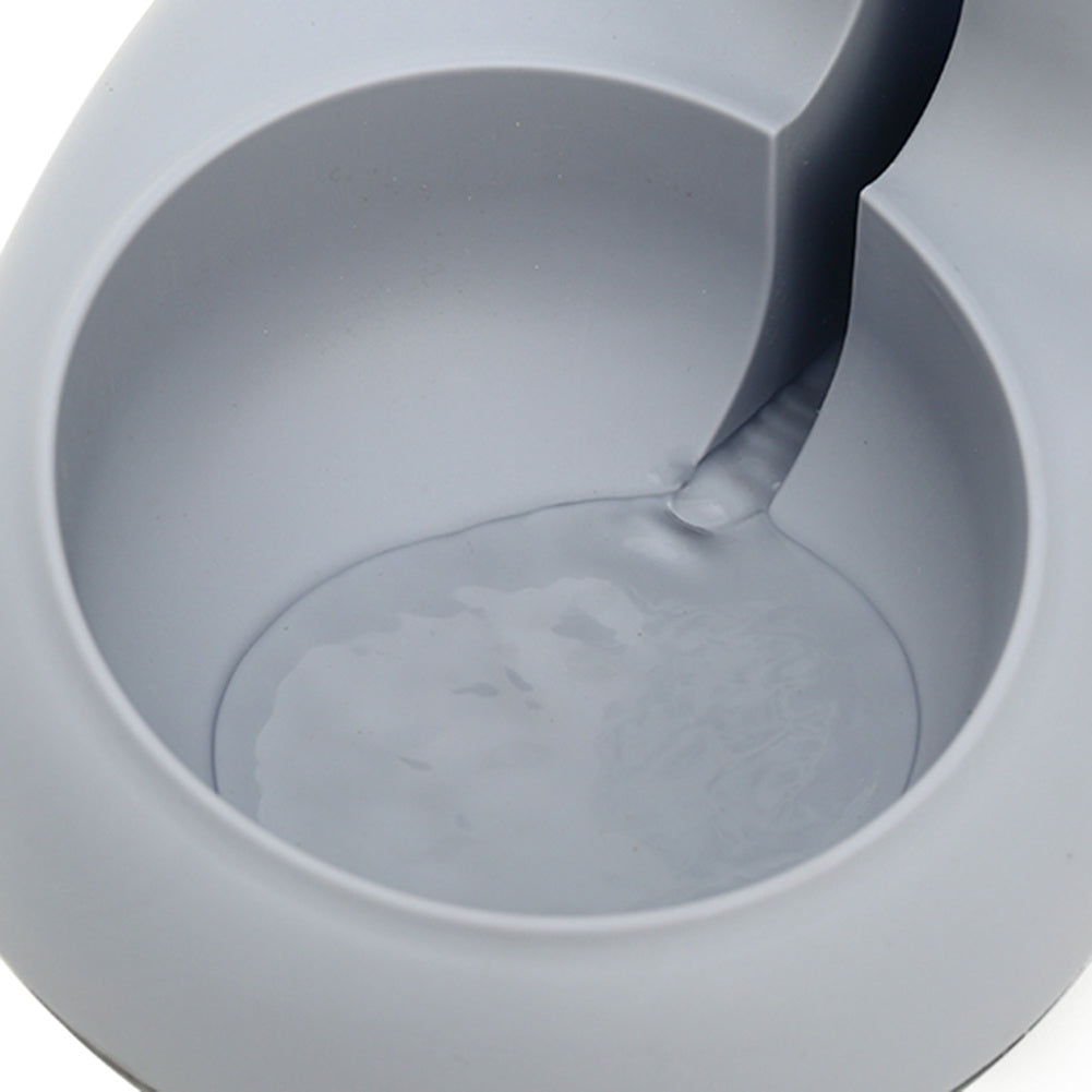 Automatic Refillable 2-in-1 Smart Pet Feeder and Water Dispenser System with Slanted Bowls for Dogs & Cats - Gravity-Fed Wet\Dry Dish, No Required, for cat\dog and water