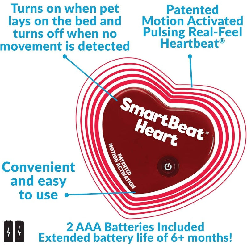 Special Edition Plush-like Heartbeat Dog - Huggable Stuffed Anxiety Relief & Calming Aid for Puppies & Large Breeds, -Reducing Companion with Realistic Heartbeat, Durable Black & White Comfort for Behavioral Training