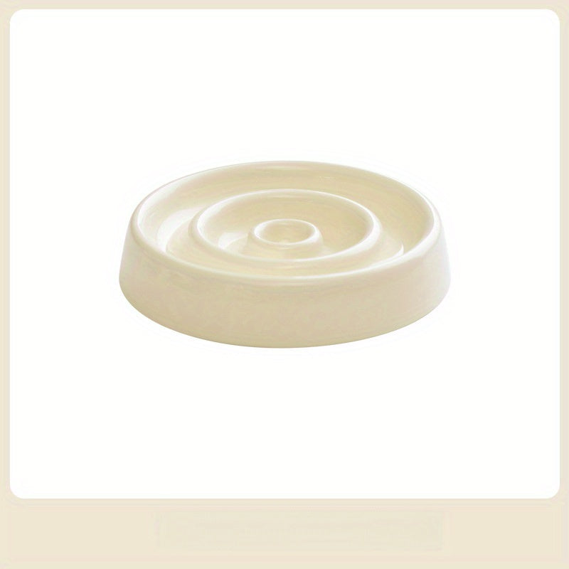 Ergonomic Ceramic Slow Feeder Bowl for Dogs & Cats - Anti-Choke Safety Design, Ergonomic Neck Support, Durable Food & Water Dish for Pet Dining, Anti-Scratch & Spill-Proof Kitchen & Dining Table, Pet Slow Feeder, Ergonomic Feeder, Scratchresistant Finish