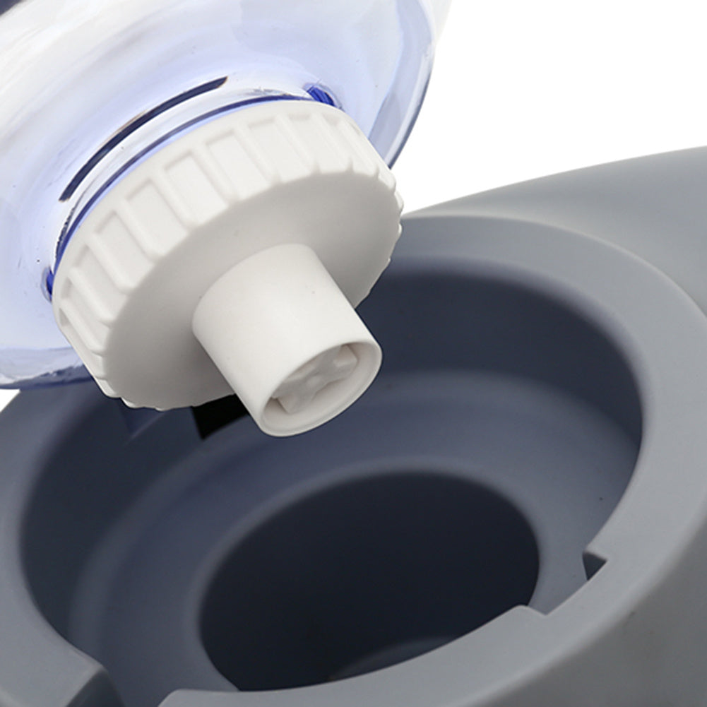 Automatic Refillable 2-in-1 Smart Pet Feeder and Water Dispenser System with Slanted Bowls for Dogs & Cats - Gravity-Fed Wet\Dry Dish, No Required, for cat\dog and water