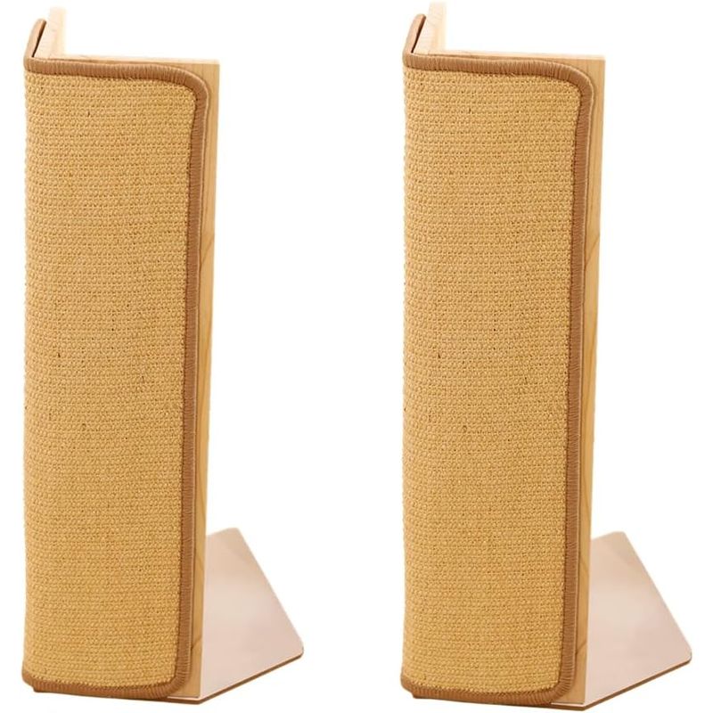 2-Pack 24. 5" Tall Sofa Couch Corner Cat Sisal Scratcher, Scratching Post, Scratch Post, Couch Protector, Replaceable Scratch Pad Mat, Furniture Protector, Pet Scratching Solution, Spacesaving Design, Compact Scratcher